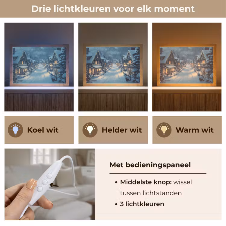 Tafellamp - Kerstdorp - Kerst - Sneeuw - Winter — 6