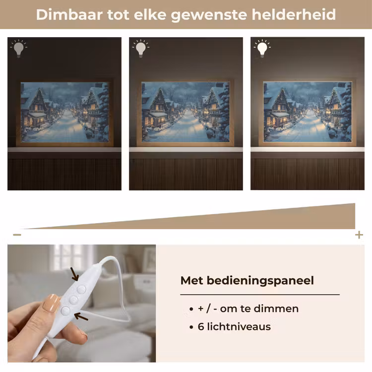 Tafellamp - Kerstdorp - Kerst - Sneeuw - Winter — 8