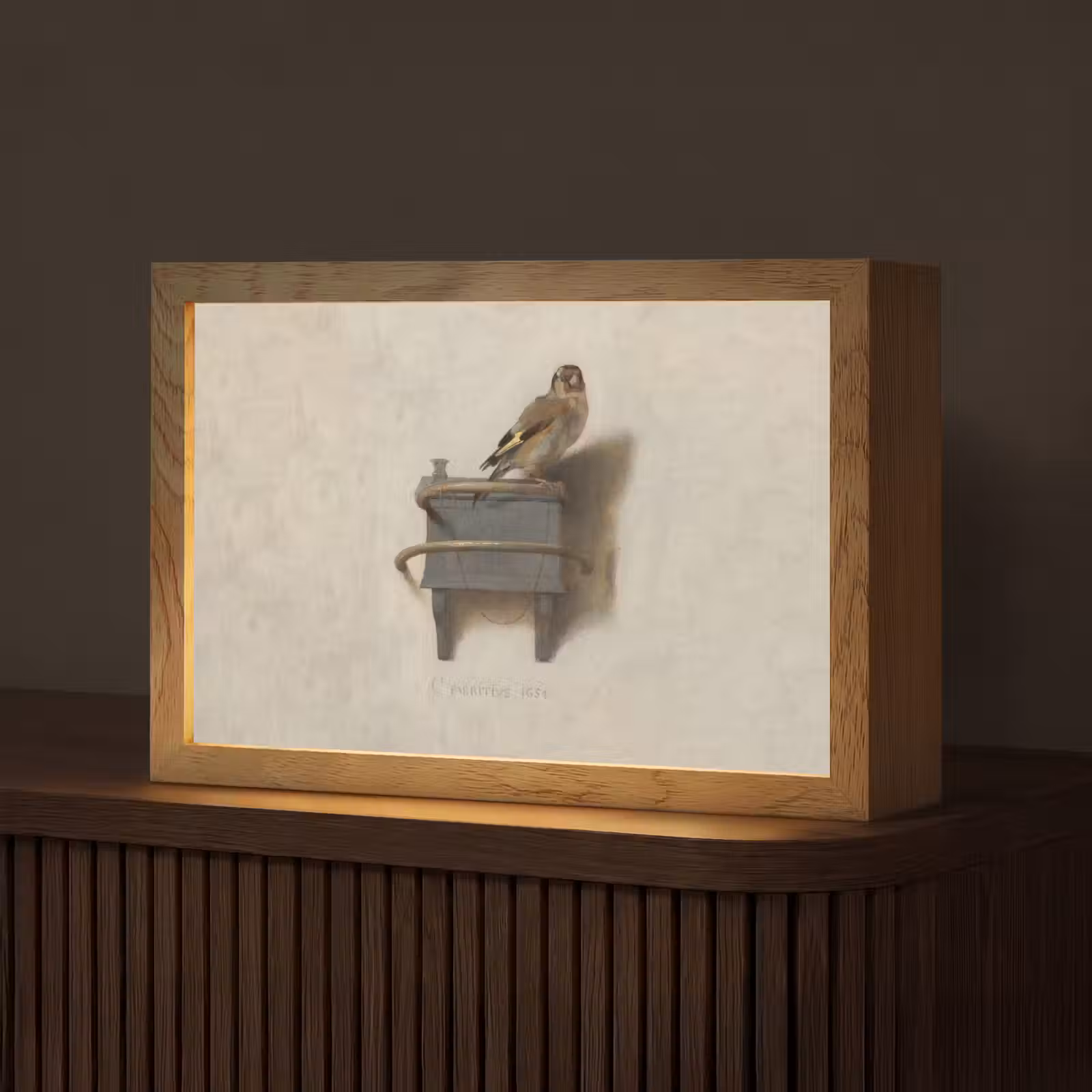 Tafellamp - Het Puttertje - Schilderij - Fabricius - Oude Meester — 1