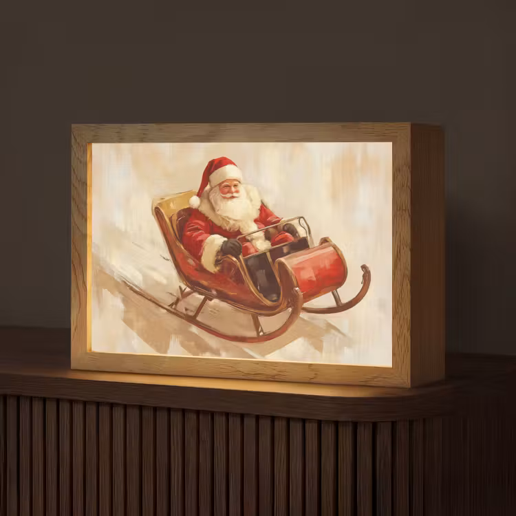 Tafellamp - Kerst - Slee - Kerstman — 1