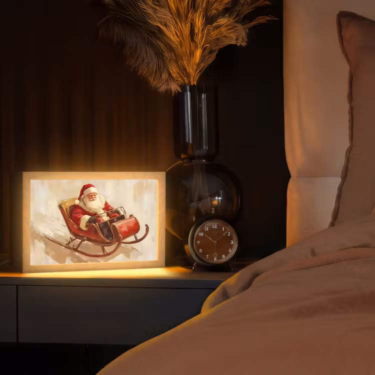 Tafellamp - Kerst - Slee - Kerstman — 2