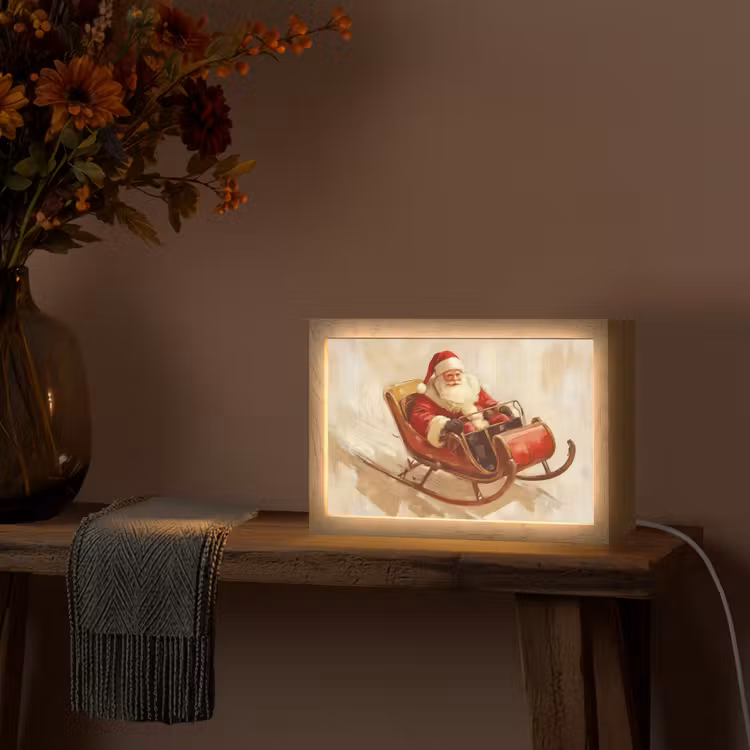 Tafellamp - Kerst - Slee - Kerstman — 4