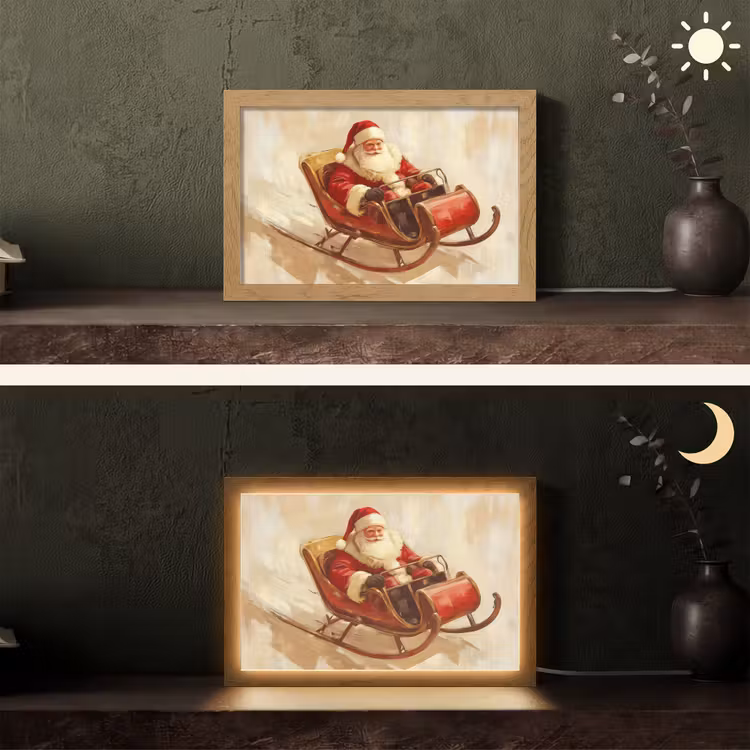 Tafellamp - Kerst - Slee - Kerstman — 5
