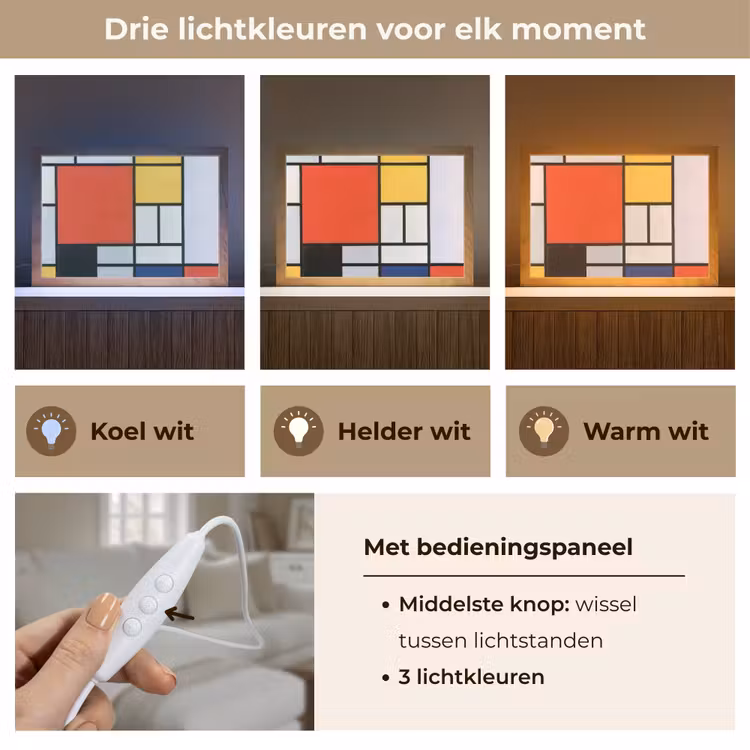 Tafellamp - Kunst - Mondriaan - Oude meesters - Compositie 2 — 6