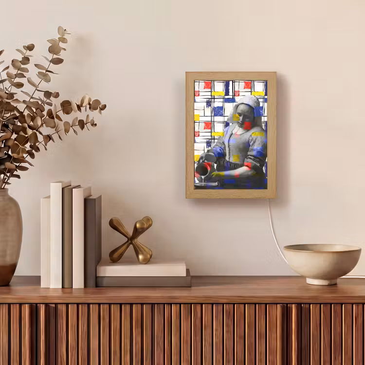 Tafellamp - Melkmeisje - Mondriaan - Collage — 4