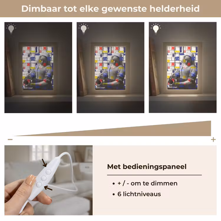 Tafellamp - Melkmeisje - Mondriaan - Collage — 8