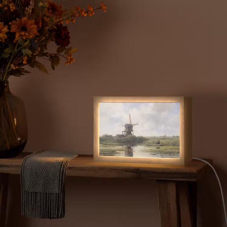 Tafellamp - Molen - Willem Roelofs - Oude meesters - Kunst — 4