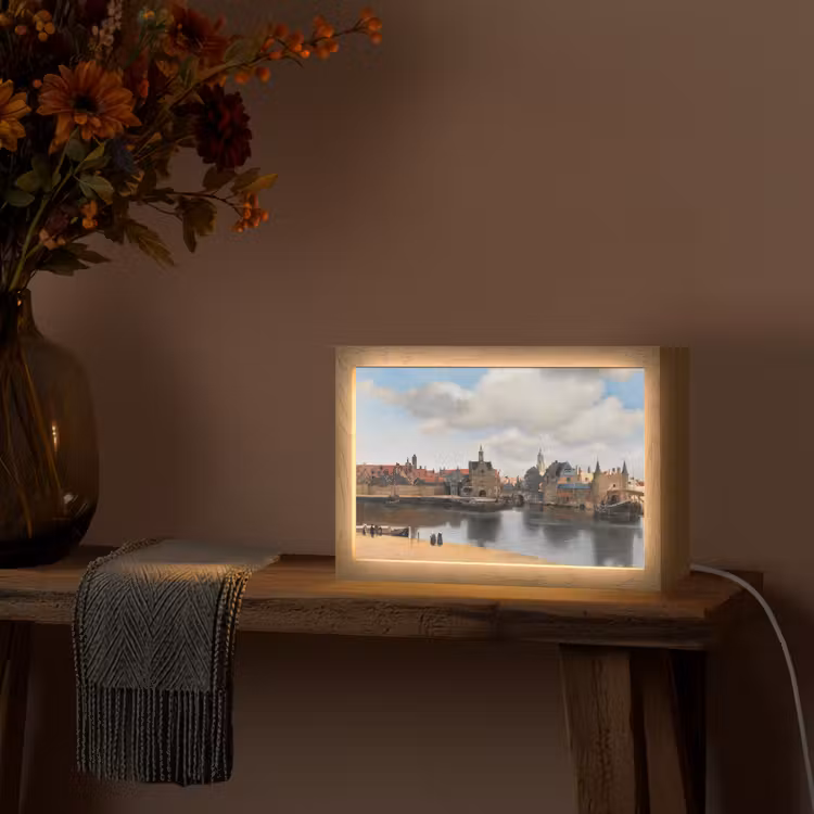 Tafellamp - Vermeer - Stad - Oude meesters - Kunst — 4