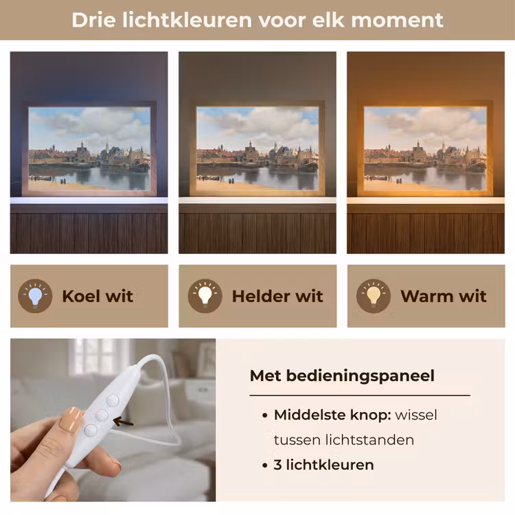 Tafellamp - Vermeer - Stad - Oude meesters - Kunst — 6