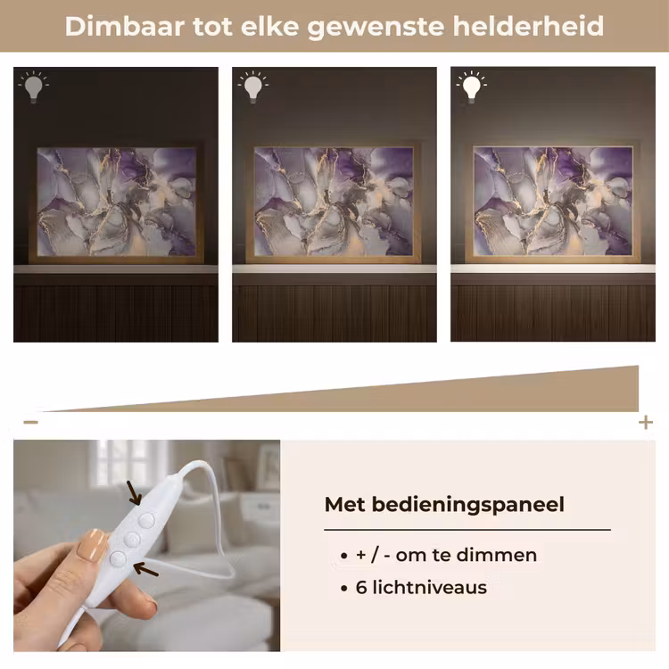 Tafellamp - Goud - Paars - Marmer — 8