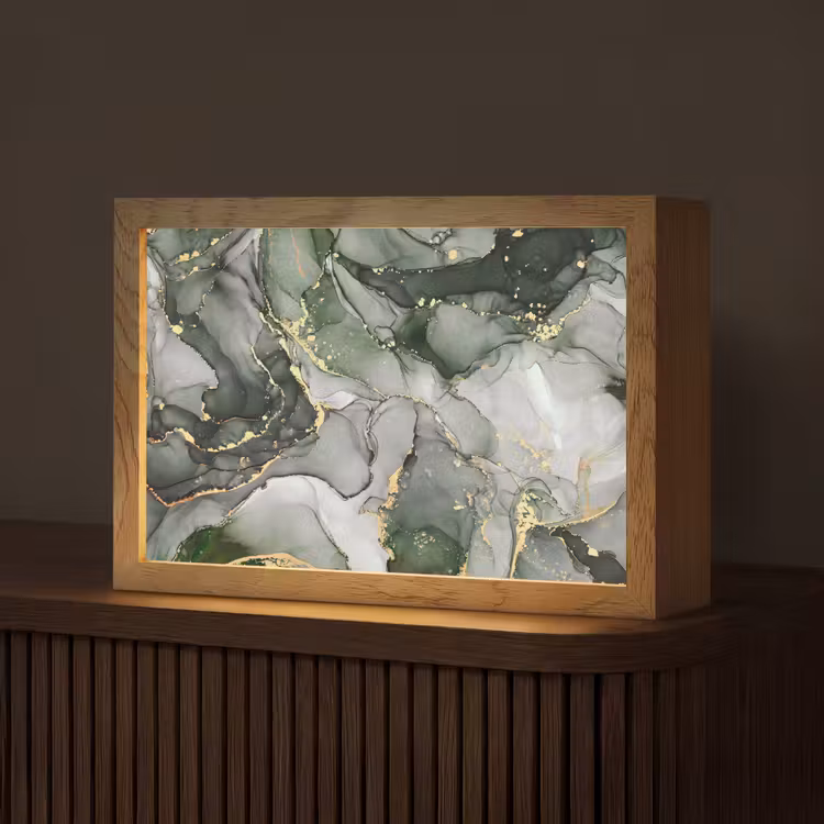 Tafellamp - Luxe - Marmer - Groen — 1