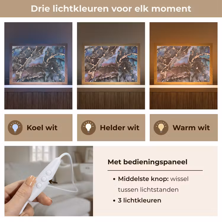 Tafellamp - Marmer - Goud - Rosé — 6