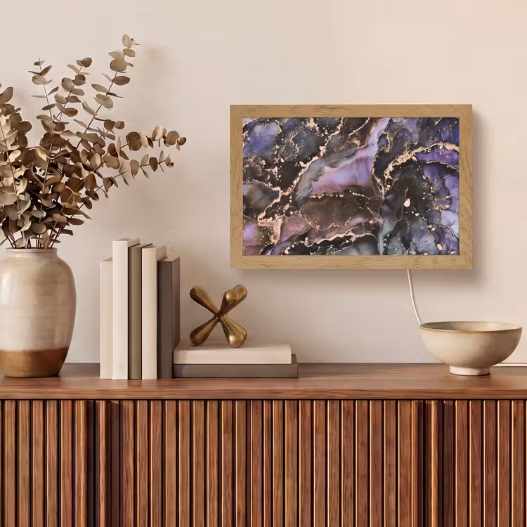 Tafellamp - Marmer - Goud - Roze — 3