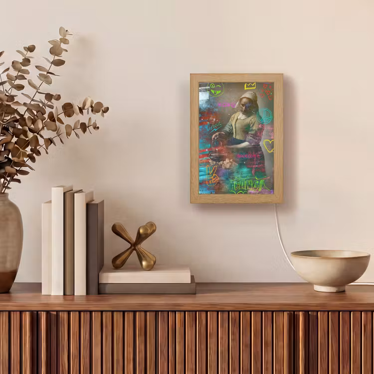 Tafellamp - Melkmeisje - Johannes Vermeer - Graffiti — 4