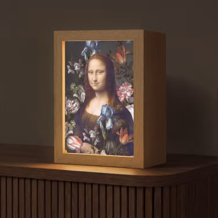 Tafellamp - Mona Lisa - Leonardo da Vinci - Bloemen — 1