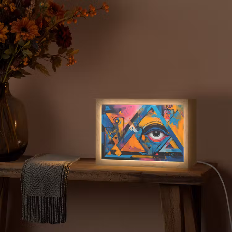 Tafellamp - Graffiti - Kleuren - Oog - Kunst — 4