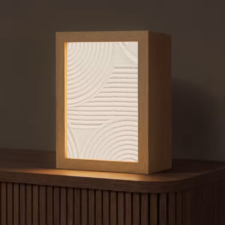 Tafellamp - Patroon - Abstract - Wit — 1
