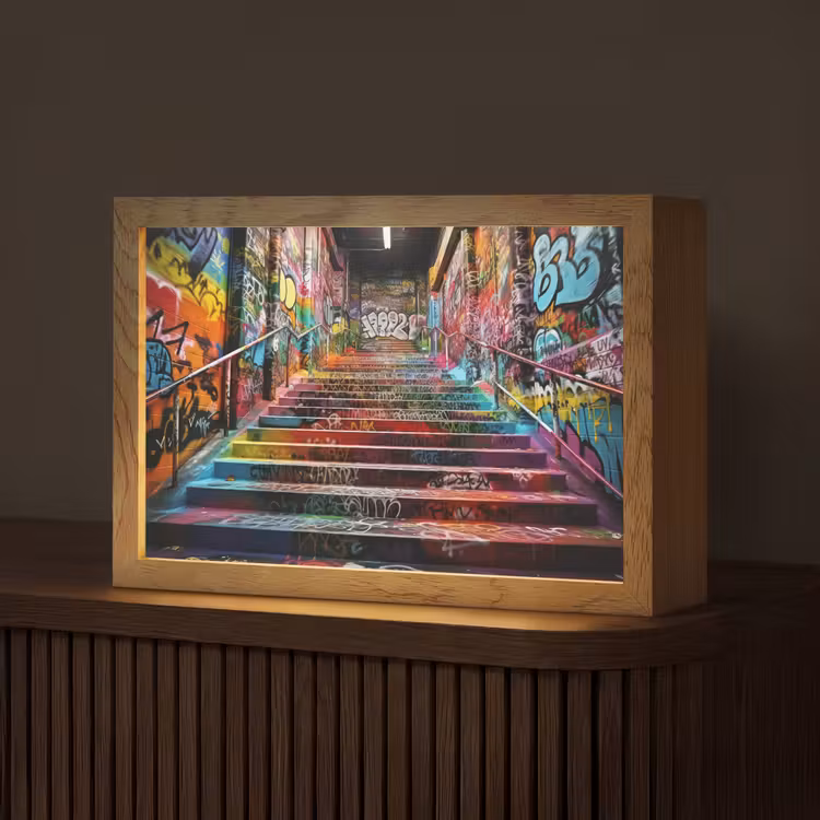 Tafellamp - Trap - Graffiti - Kleuren - Kunst — 1