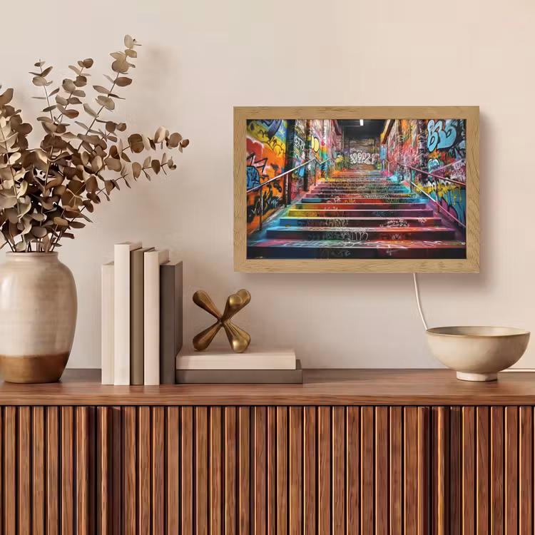 Tafellamp - Trap - Graffiti - Kleuren - Kunst — 3