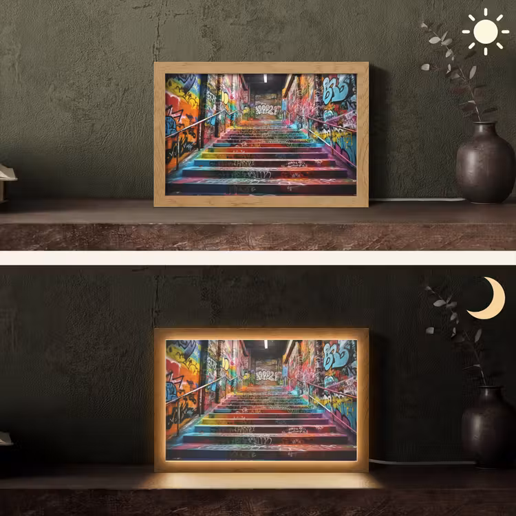 Tafellamp - Trap - Graffiti - Kleuren - Kunst — 5