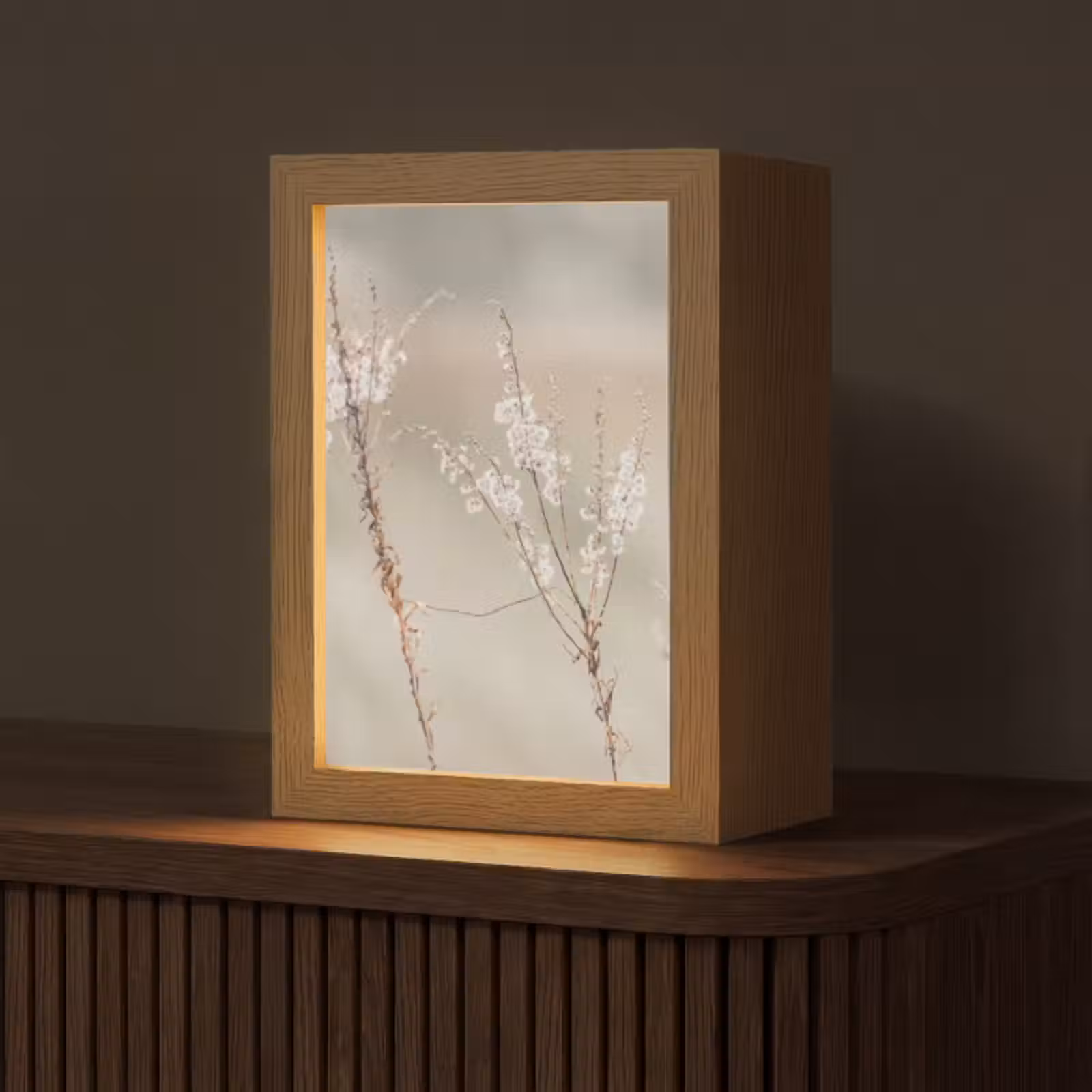 Tafellamp - Bloemen - Wit - Planten — 1