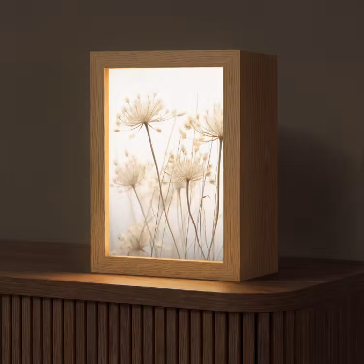 Tafellamp - Bloemen - Wit - Zonlicht — 1