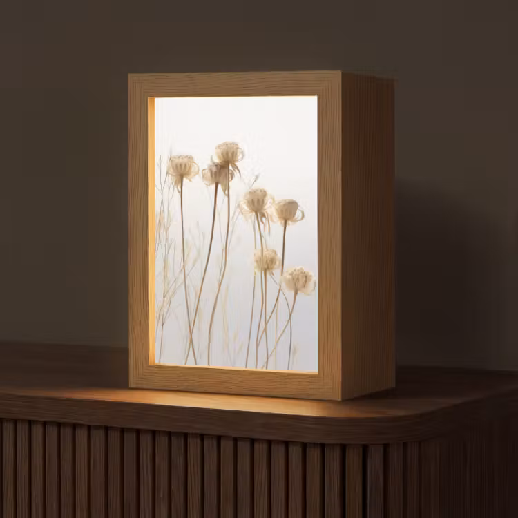 Tafellamp - Droogbloemen - Natuur - Botanisch — 1