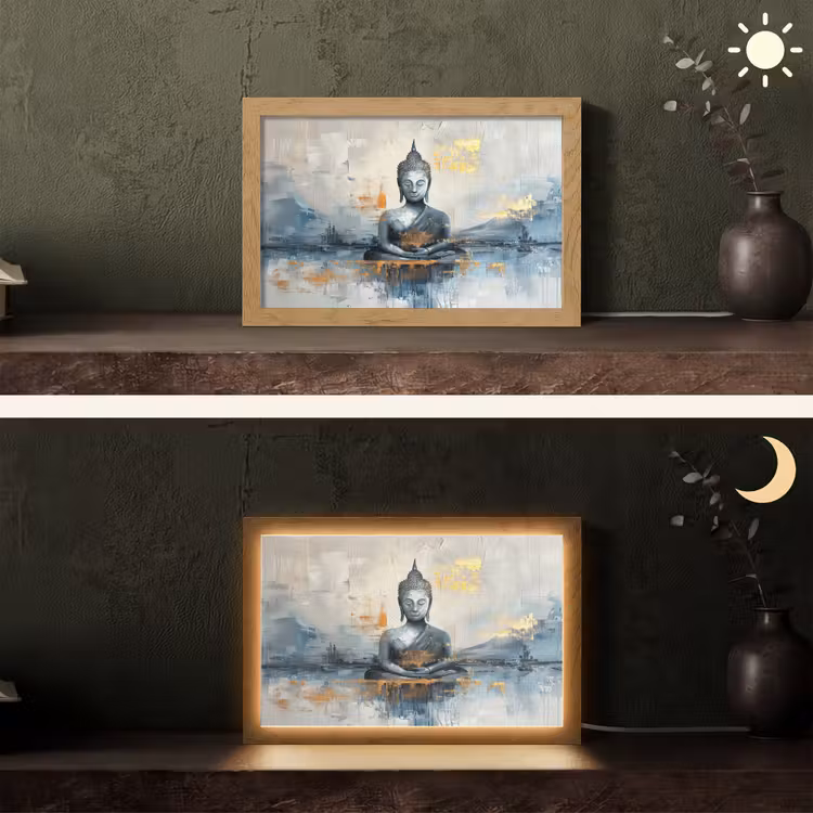 Tafellamp - Buddha - Goud - Abstract - Modern — 5