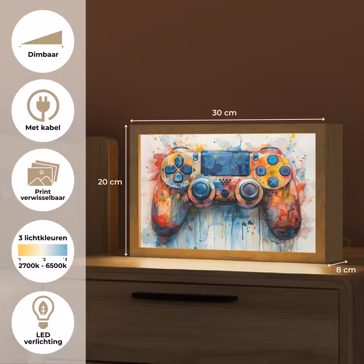 Tafellamp - Kinder- en tiener kamer - Gaming - Game controller — 7