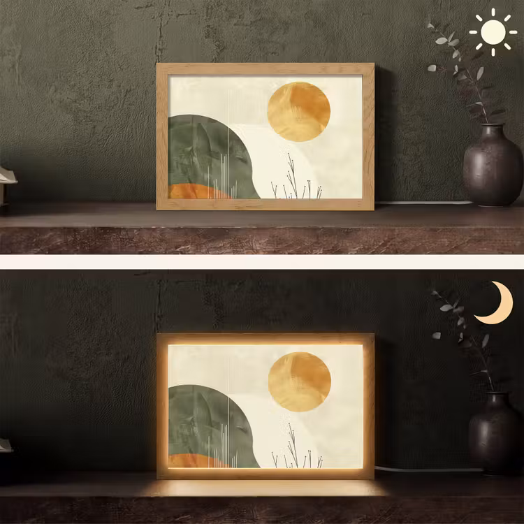 Tafellamp - Abstract - Landschap - Zon - Kunst — 5
