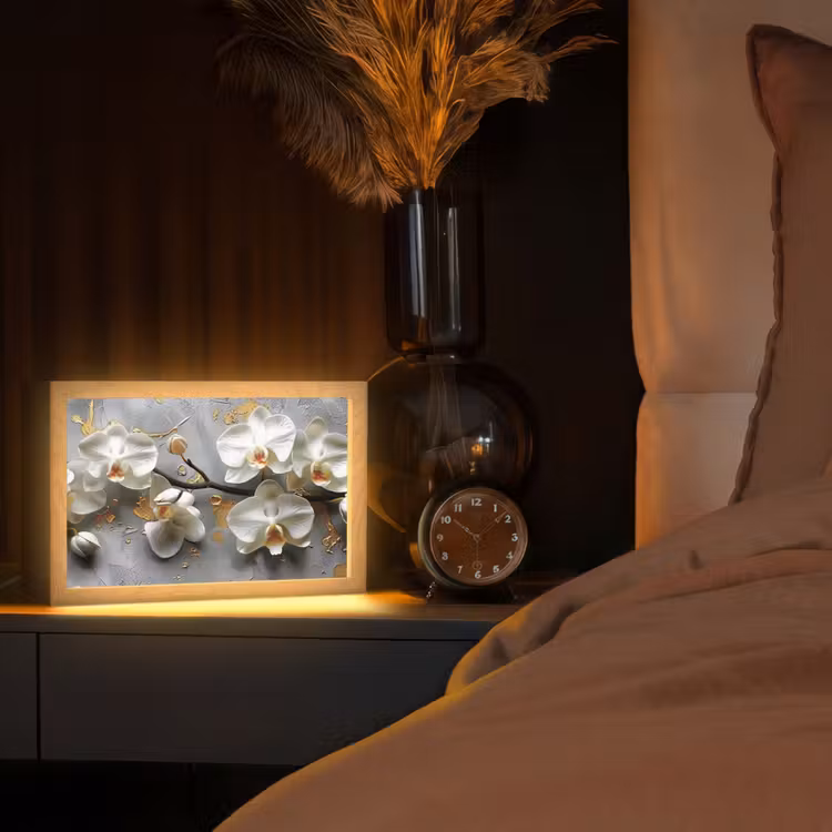 Tafellamp - Bloemen - Orchidee - Abstract - Modern — 2