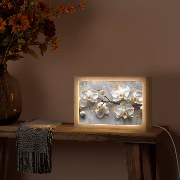Tafellamp - Bloemen - Orchidee - Abstract - Modern — 4