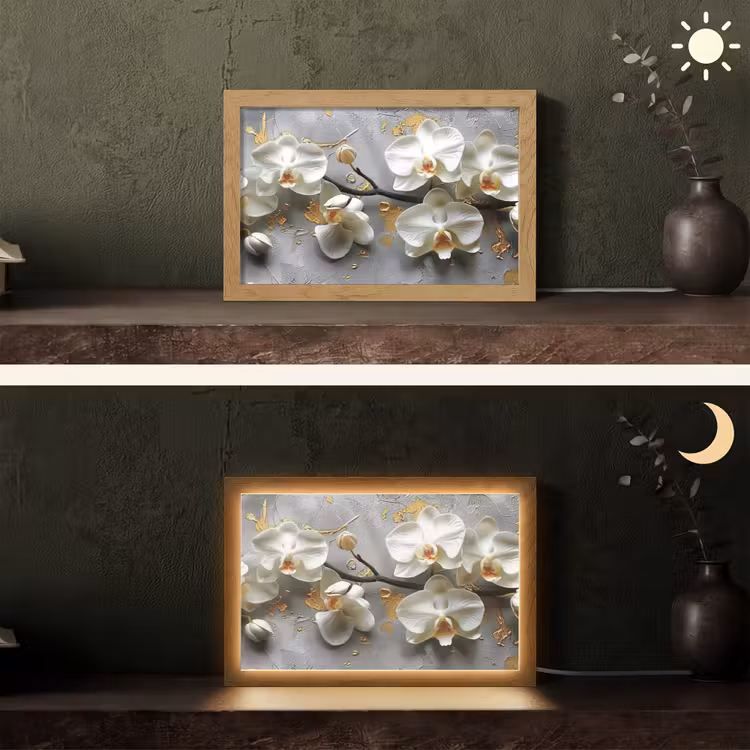 Tafellamp - Bloemen - Orchidee - Abstract - Modern — 5