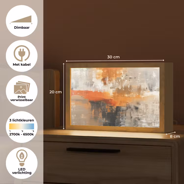 Tafellamp - Verf - Patroon - Modern - Kunst — 7