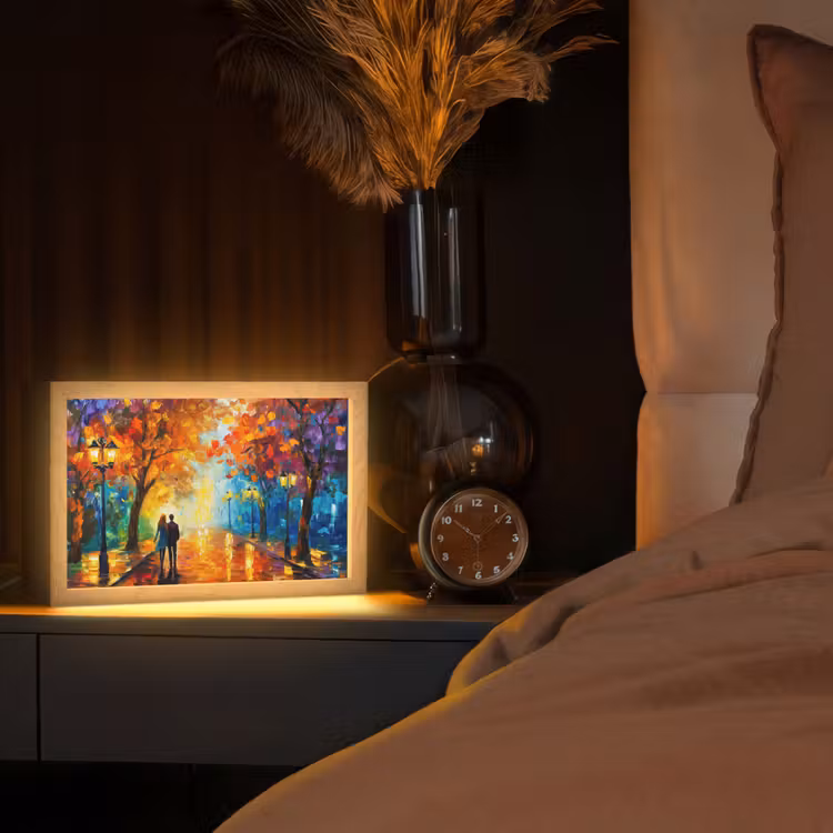 Tafellamp - Koppel - Liefde - Bos - Kunst — 2
