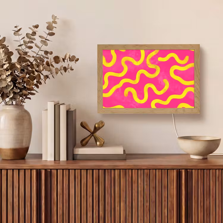 Tafellamp - Lijn - Geel - Abstract — 3