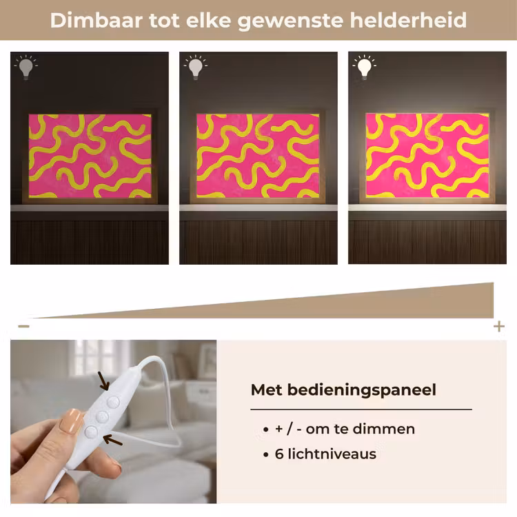 Tafellamp - Lijn - Geel - Abstract — 8