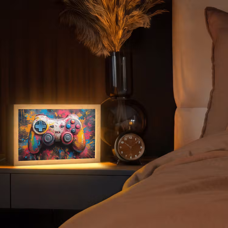 Tafellamp - Graffiti - Gaming - Controller - Verf — 2