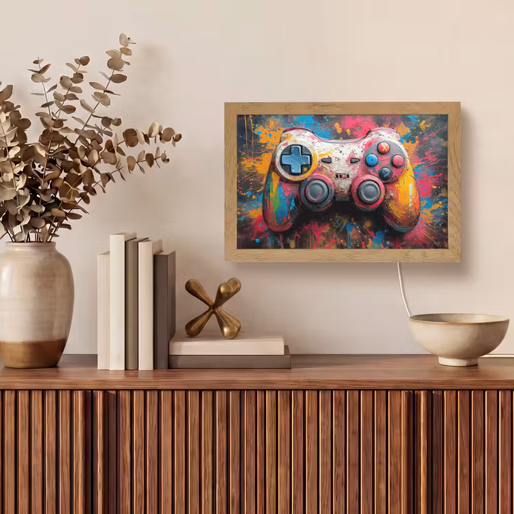 Tafellamp - Graffiti - Gaming - Controller - Verf — 3
