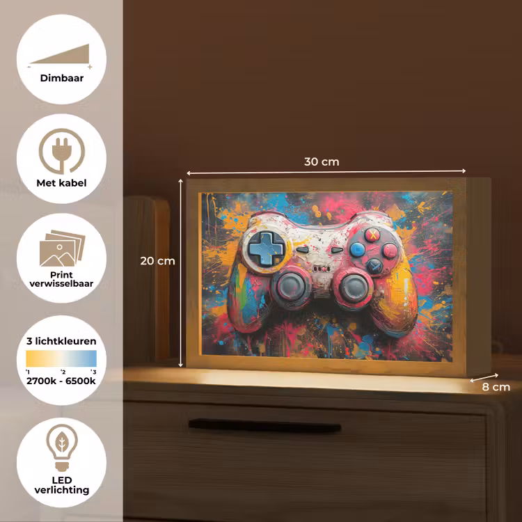 Tafellamp - Graffiti - Gaming - Controller - Verf — 7