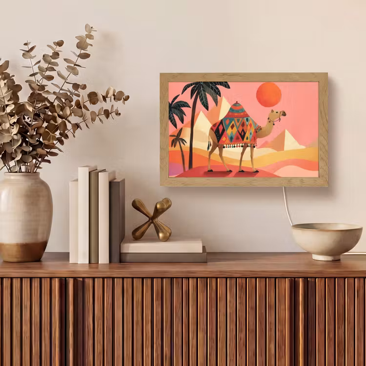 Tafellamp - Kameel - Pyramides - Rode zon — 3