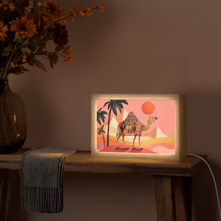Tafellamp - Kameel - Pyramides - Rode zon — 4