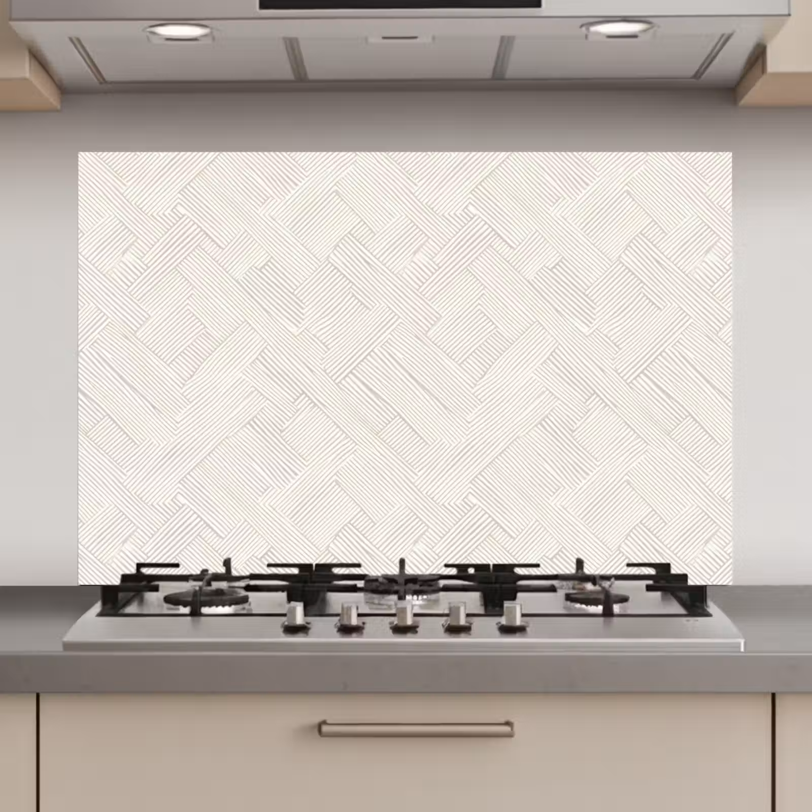 Spatscherm keuken - Textuur - Abstract - Beige — 1