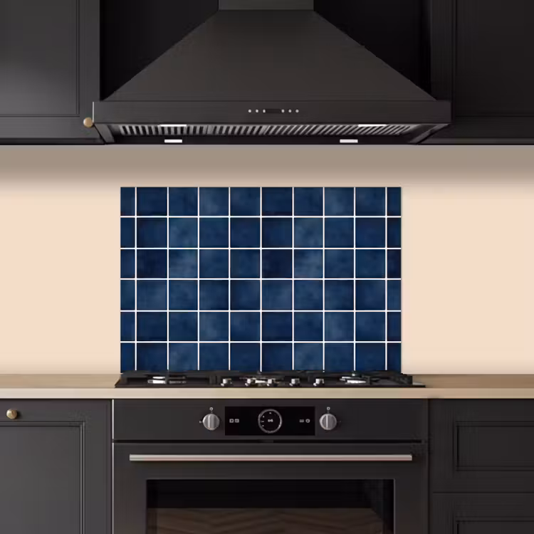 Spatscherm keuken - Tegel - Modern - Blauw — 2