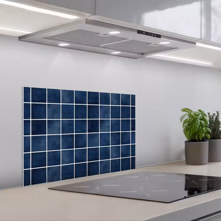 Spatscherm keuken - Tegel - Modern - Blauw — 5