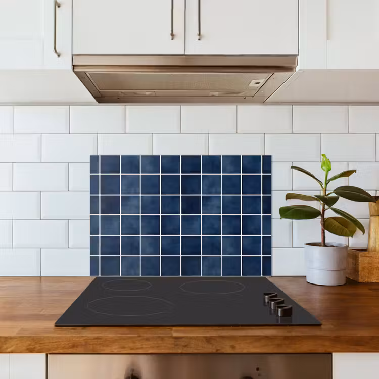 Spatscherm keuken - Tegel - Modern - Blauw — 6