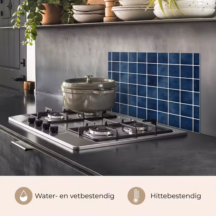 Spatscherm keuken - Tegel - Modern - Blauw — 7