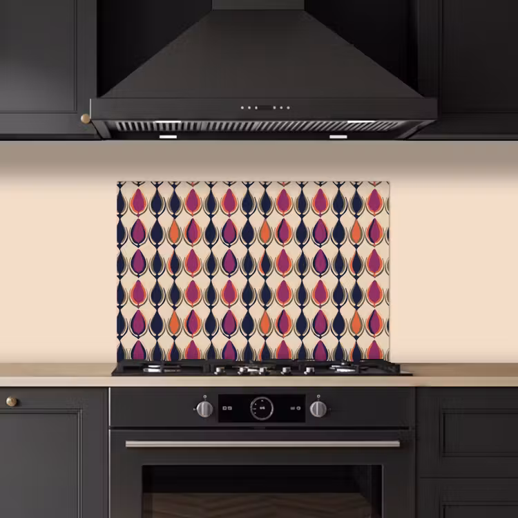 Spatscherm keuken - Vintage - Retro - Kleurrijk — 2