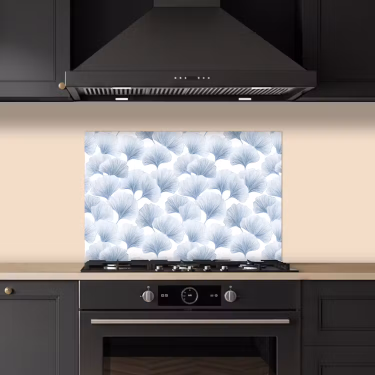 Spatscherm keuken - Waaier - Modern - Blauw — 2