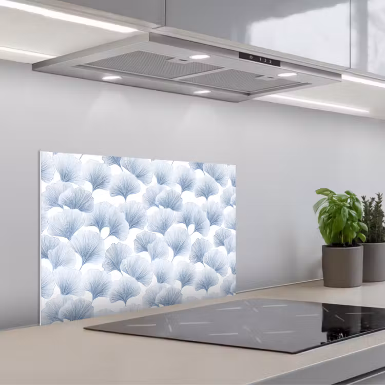 Spatscherm keuken - Waaier - Modern - Blauw — 5